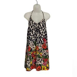 Karlie Leopard Flower Mini Dress Size Large NWT